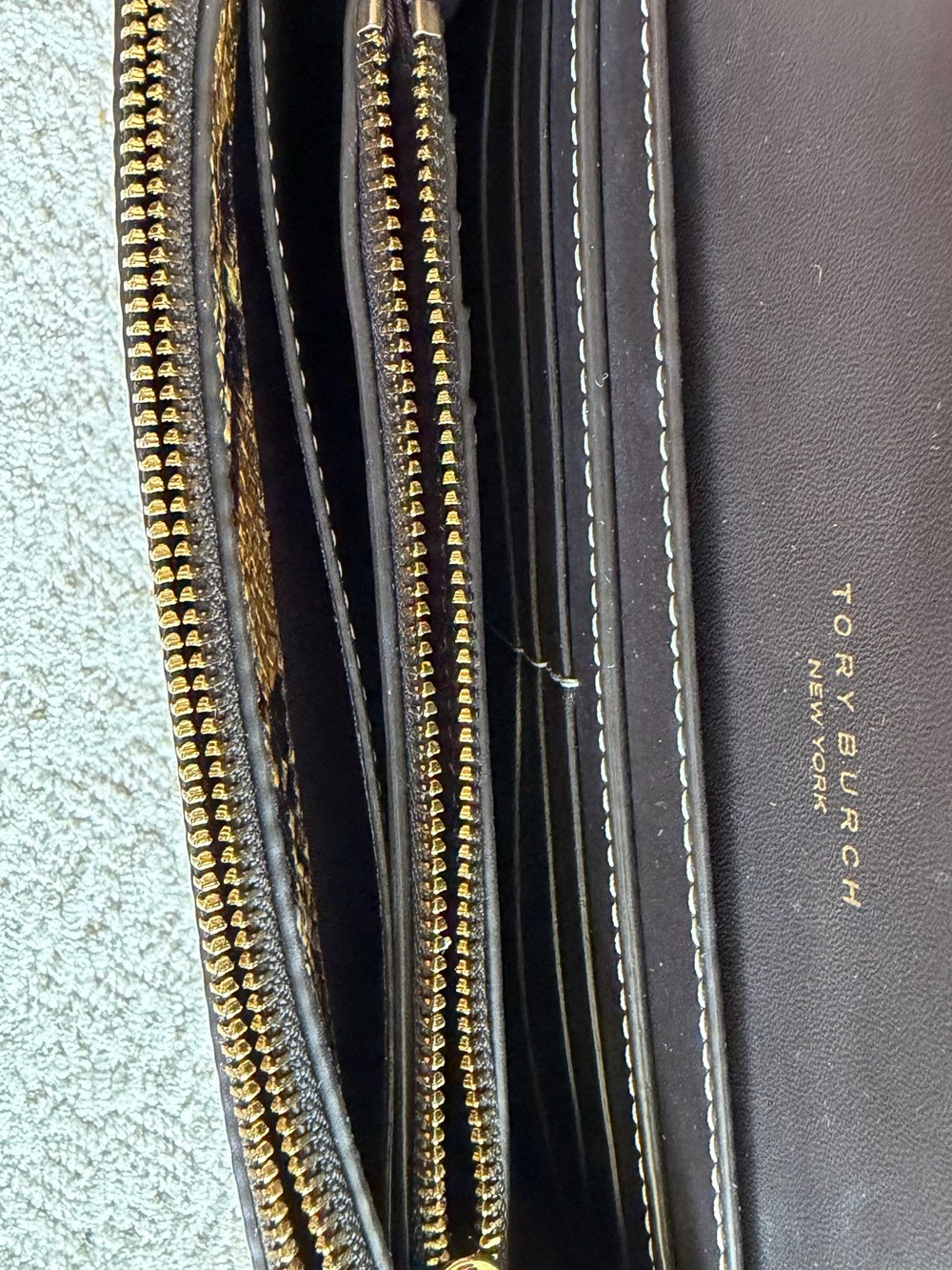 Tory Burch Snake-Print Crossbody in Brown and Black - Picture 7 of 10